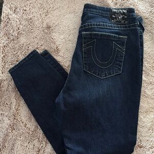 True Religion Women's Dark Blue Skinny Jeans